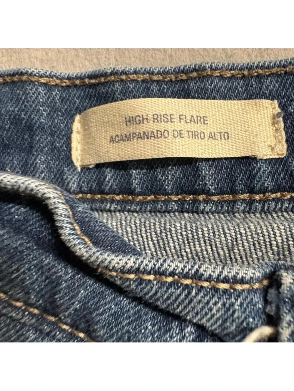 Universal Thread High Rise Flare Jeans Womens 2/26R Blue Stretch Denim